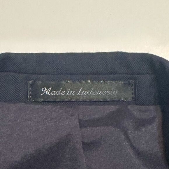 Lauren RALPH LAUREN Navy Blue Gold Button Sport Coat Suit Blazer 42R Wool - Picture 10 of 15